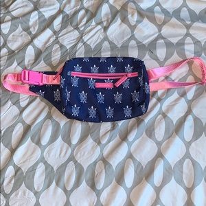 VERA BRADLEY pink & blue fanny pack